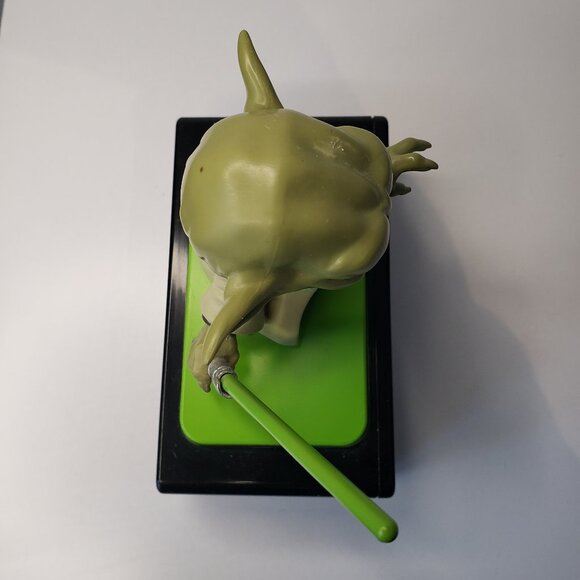 Lucas Film Yoda Alarm Clock w Light Saber 5" across Tested/Working *no box* - Picture 8 of 13